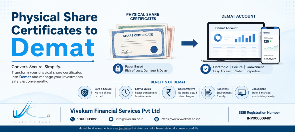 Physical Share Certificates to Demat