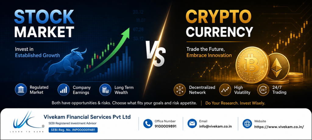 Stock Market vs Crypto Currency